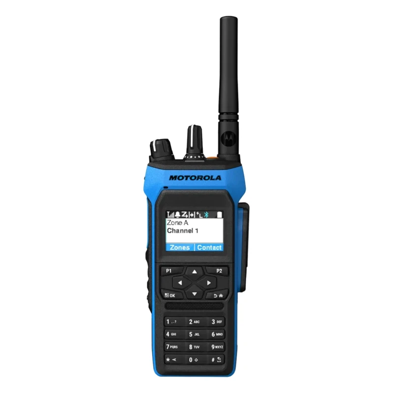 Motorola MOTOTRBO R7Ex ATEX con teclado completo, vista frontal