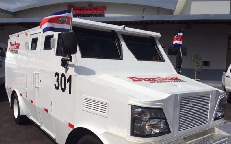 Vehículo de transporte de valores de Cash Logistics, Costa Rica