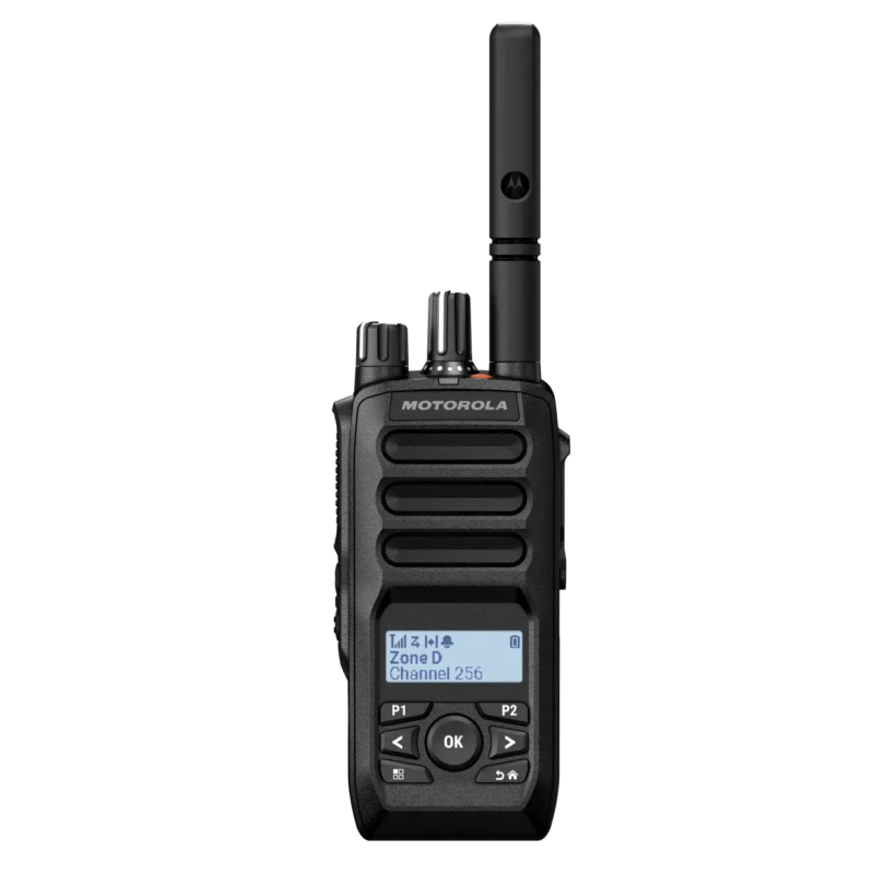 Motorola MOTOTRBO R5 con pantalla, vista frontal