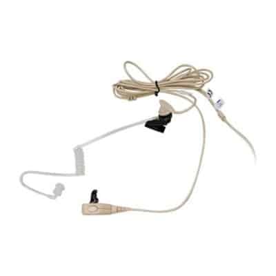 Motorola PMLN6445 – Kit de vigilancia de 2 cables con tubo translúcido, color beige