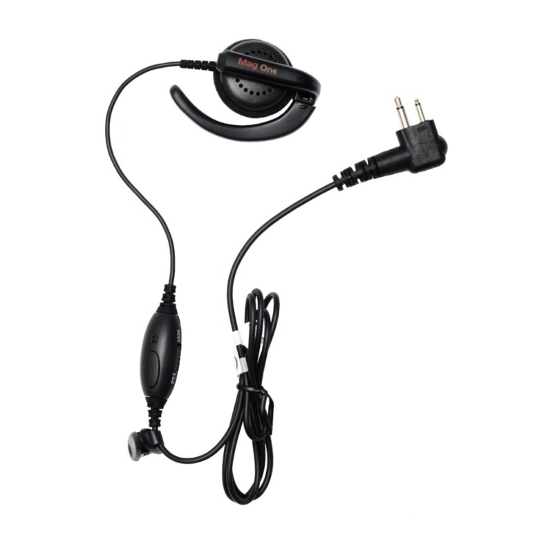 Motorola PMLN6531 – Auricular sobre la oreja con micrófono y PTT en línea y selector VOX
