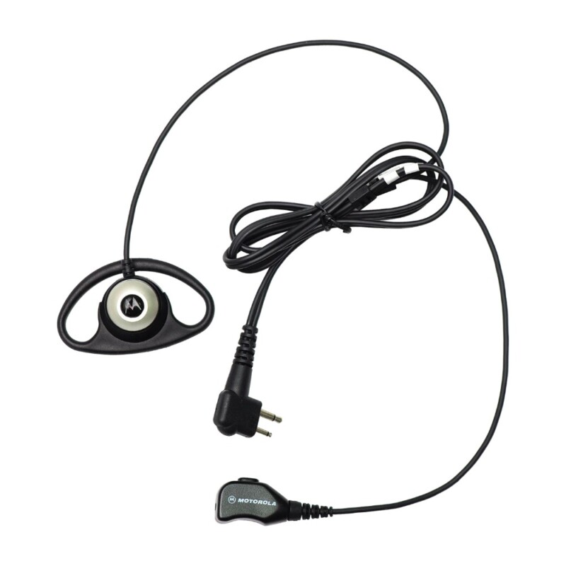 Motorola PMLN6532 – Auricular giratorio sobre la oreja con micrófono y PTT en línea
