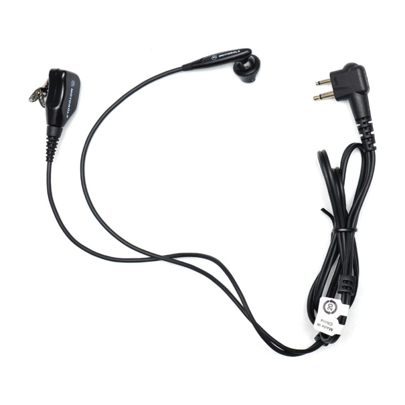 Motorola PMLN6533 – Audífono intraural con micrófono y PTT combinados en un solo cable