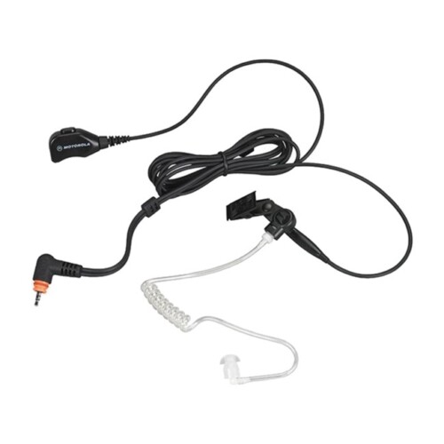 Motorola PMLN7157 – Kit de vigilancia de 2 cables con tubo transparente, negro