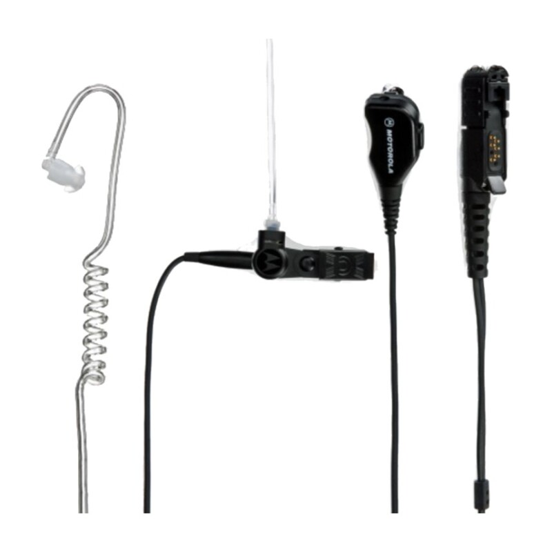 Motorola PMLN7269 – Kit de vigilancia de 2 cables con tubo translúcido, negro