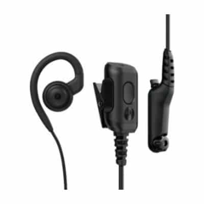 Motorola PMLN8295 – Auricular IMPRES giratorio de 2 cables con punta extraíble, audio fuerte